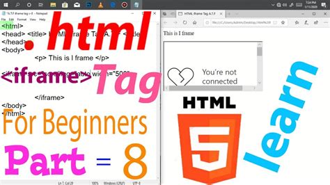 Html For Beginners How To Use Iframe Tag Youtube