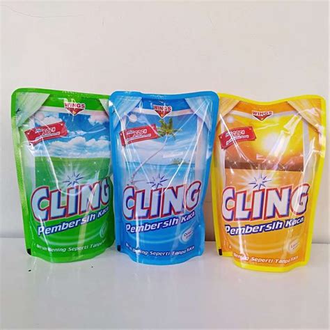 Jual TERMURAH ORIGINAL Cling Pembersih Kaca Pouch Refill 425ml