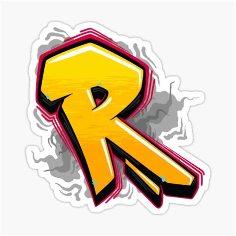 Graffiti Letter R Sticker For Sale By Namegraffiti Redbubble