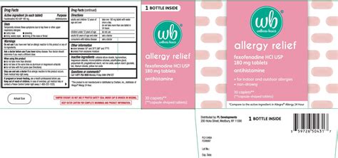 Ndc 59726 564 Allergy Relief Tablet Coated Oral Label Information Details Usage And Precautions