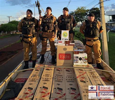 ROTAM faz apreensão de cigarros contrabandeado entre Tupassi e Assis