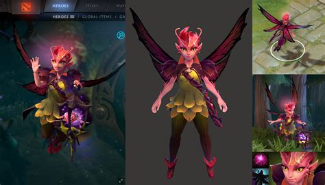 Dota2 Dark Willow hero model and in game icons by DimensionalDrift on DeviantArt