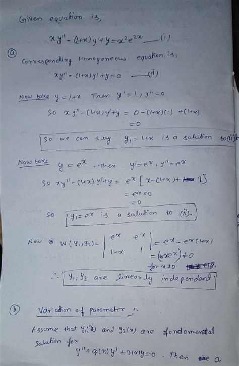 [Solved] 3. On considere l'equation differentielle lineaire du second ...