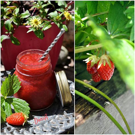 Confiture De Fraises Et Rhubarbe