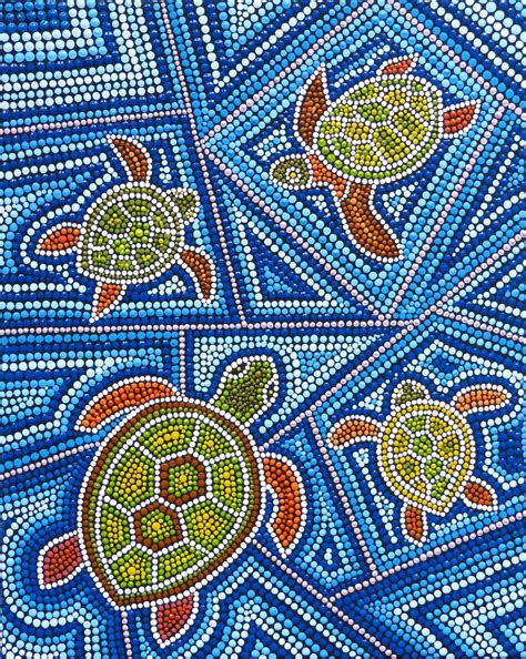 Sea Turtle Dot Art By Melindaart Artofit