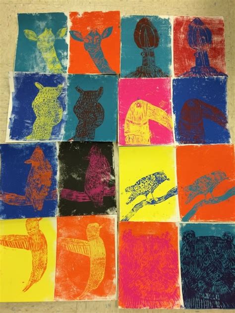 Animal Printmaking - Clarks Creek Art Room