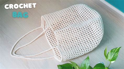 Super Easy And Minimal Crochet Bag Crochet Net Bag With Granny