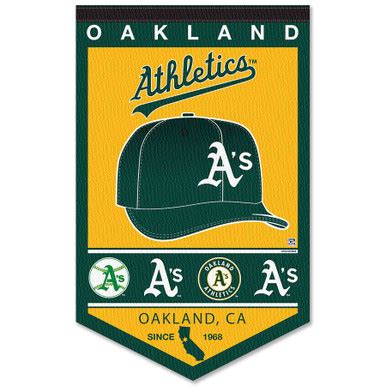 Oakland Athletics History Heritage Logo Banner - State Street Products