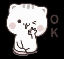 Ok Sticker Okay Sticker GIF - Ok Sticker Okay Sticker Cat Sticker - Discover & Share GIFs