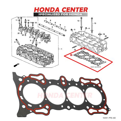 Jual Packing Paking Gasket Kop Cylinder Head Deksel Accord Maestro