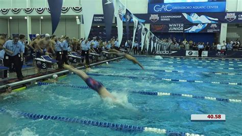 Mens 200y Free Relay Heat 2 2018 Speedo Winter Juniors East YouTube