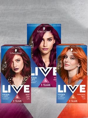 Schwarzkopf Live Colour Lift Purple Hair Dye Pack Permanent Colour