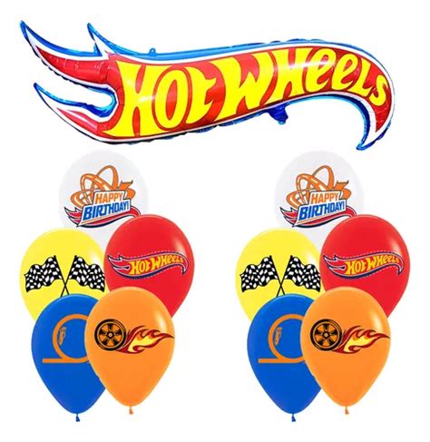 Pcs Globos Hot Wheels Fiesta Decoraciones Cumplea Os Meses Sin Inter S