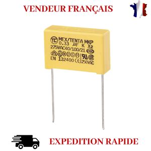 X K Mkp Condensateur Polyropylene X Uf Nf Vac Pas Mm