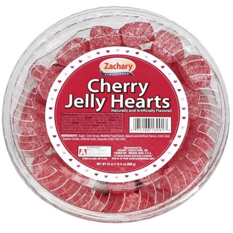 Zachary Cherry Jelly Hearts 24 Oz