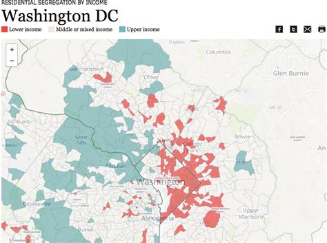 High Income Vs Low Income Areas In The Washington Dc Vivid Maps