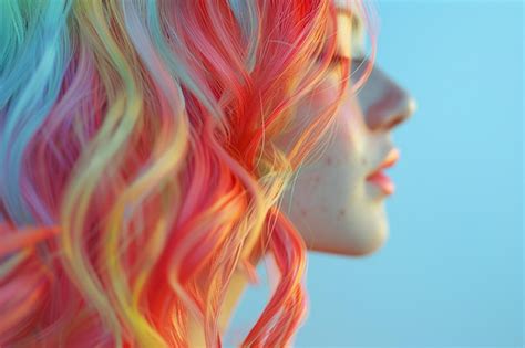 Premium Photo Coloured Hair And Hair Dye Octane Render K UHD A