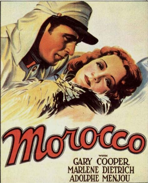 Morocco 1930 Marlene Dietrich Movie Posters Vintage Gary Cooper