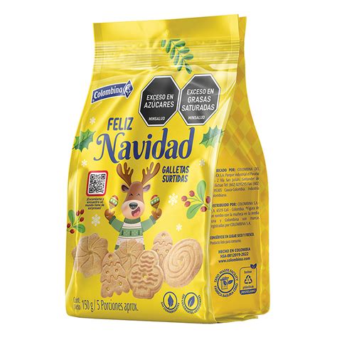 Galleta Navidad Colombina Bolsa 150gr SUPERMERCADO METRÓPOLIS 21