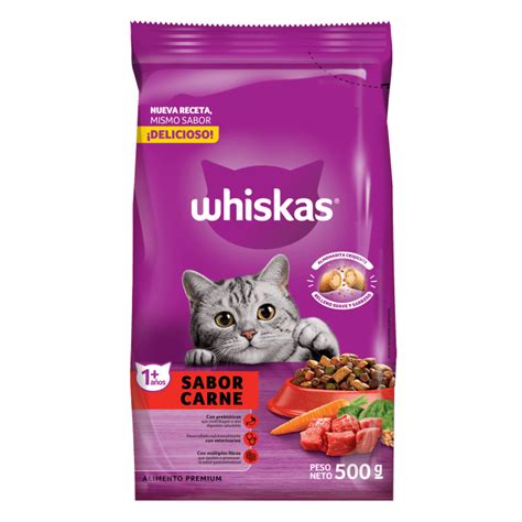 WHISKAS ALIMENTO SECO PARA GATOS ADULTOS SABOR CARNE 10KG