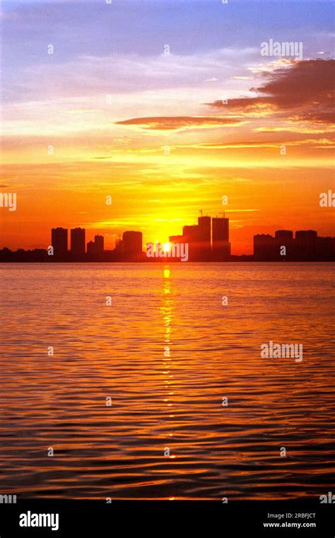 A sunset at Ho Tay, Hanoi Stock Photo - Alamy