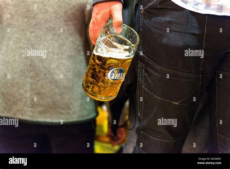 Beer mug with Oktoberfest beer, Munich Stock Photo - Alamy