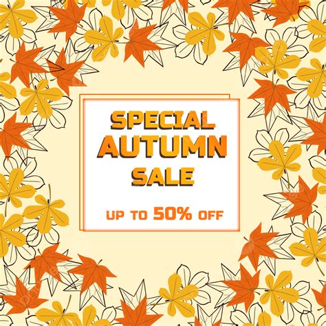 Autumn Sale Discount Template Template Download On Pngtree