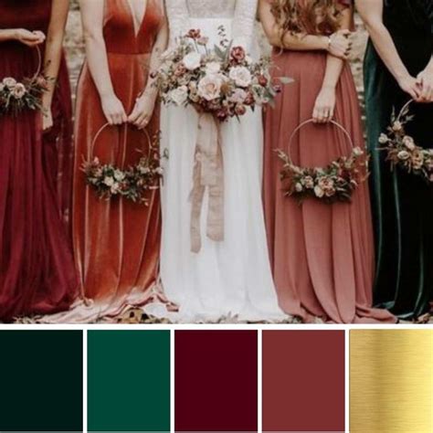 Burgundy Emerald Wedding Colors Wedding Inspiration Fall Wedding