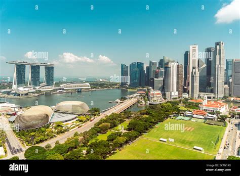 An aerial view of the Singapore cityscape Stock Photo - Alamy