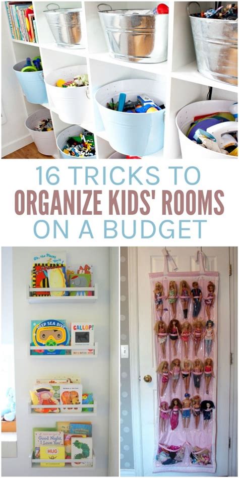 16 Tricks to Organize Kid Rooms on a Budget