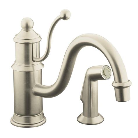 Kohler Forte Single Handle Standard Kitchen Faucet In Vibrant Brushed Bronze K 10411 Bn The