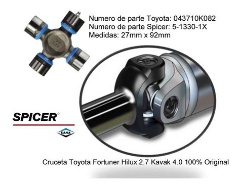 Cruceta Toyota Trasera Hilux Kavak Fortuner Nro K Mercadolibre