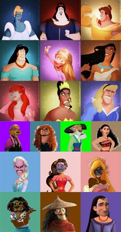 Disney Male Villains as Disney Princesses | Villain, Disney princess ...