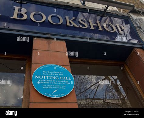 Sign Outside The Notting Hill Travel Bookshoplondonmade Famous In