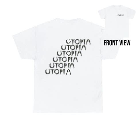 Travis Scott Utopia Merch T-shirt / Premium Design Tee / Back - Etsy