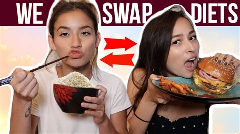 Youtubers Swapped Diets For 24 Hours Ft J Lou Youtube