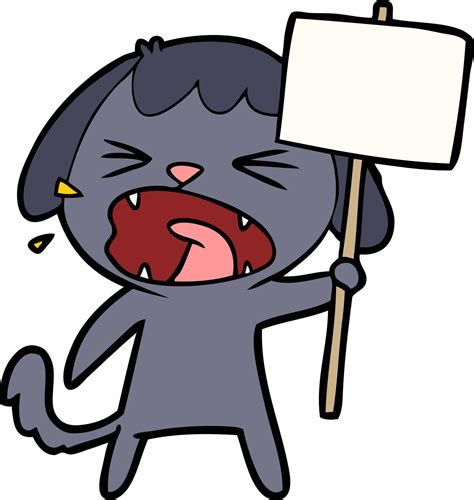 Cute Cartoon Dog Barking 12542897 Vector Art At Vecteezy