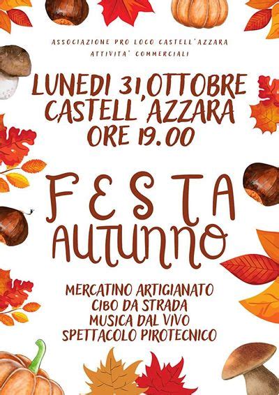 Festa D Autunno A Castell Azzara Luned Ottobre Cosa Fare In