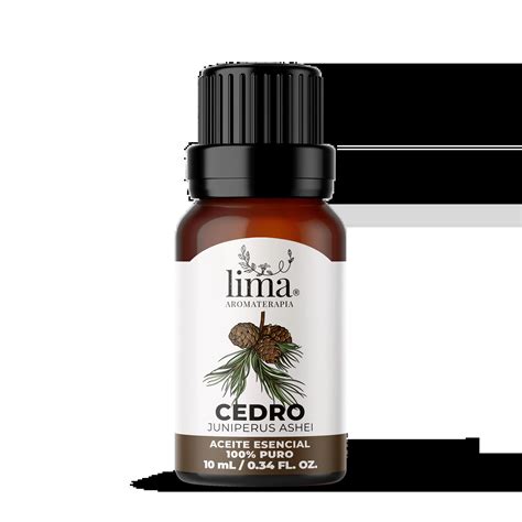 Aceite Esencial De Cedro 10 Ml Lima Aromaterapia