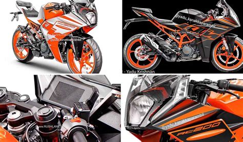 New KTM RC125, RC200 Detailed Before Launch - Orange, White, Black Colours