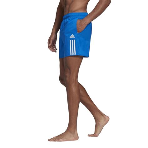 Adidas Heren 3 Stripes Badge Of Sport Swimming Zwemshorts Blauw