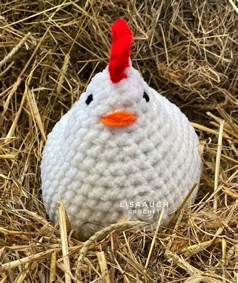 FREE Crochet Chicken Pattern EASY No SEW LisaAuch Crochet