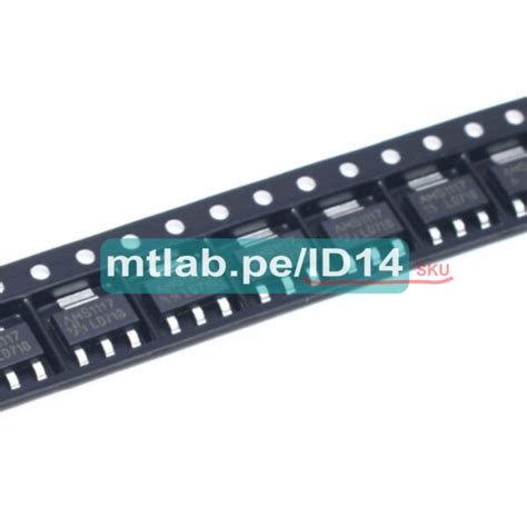 Regulador De Voltaje Ajustable Smd Ams Adj Sot Package Mtlab