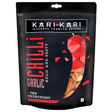 Kari Kari Chilli Garlic Snacks 135 g - JioMart