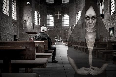 HD wallpaper: ghost, scary, nun, photo, religion, church, architecture ...