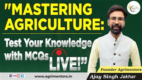 Test Your Agriculture Knowledge With Live Mcqs Series 2024 Upsc Afo