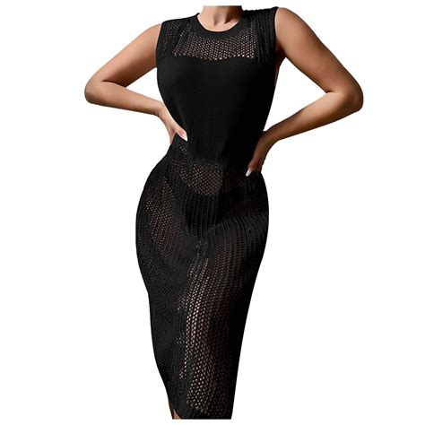 Hbyjlzyg Beach Cover Ups For Women Bathing Suit Knitted Hollow Out Coverups Bikini Swimsuit