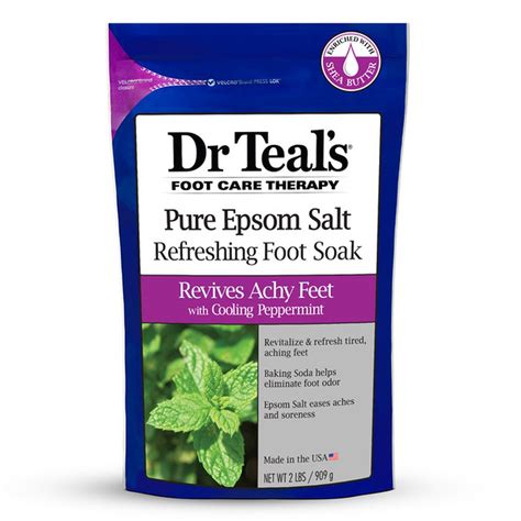 Dr Teal’s Pure Epsom Salt Refreshing Foot Soak With Cooling Peppermint 2 Lb Delivery Or Pickup