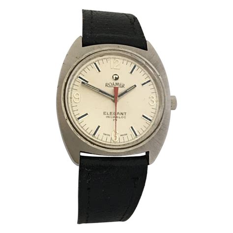 Vintage 1970s Stainless Steel Roamer Elegant Watch For Sale At 1stdibs