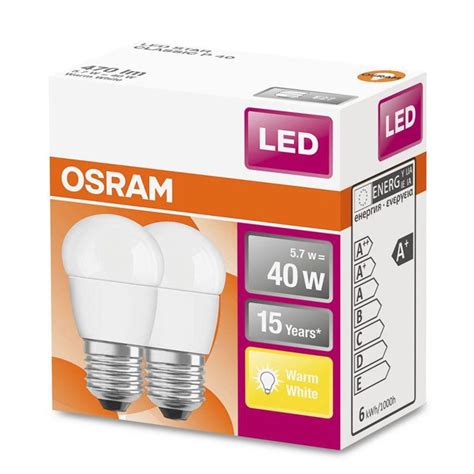 X Osram Led Star Classic P Leuchtmittel Tropfen W W E Ma